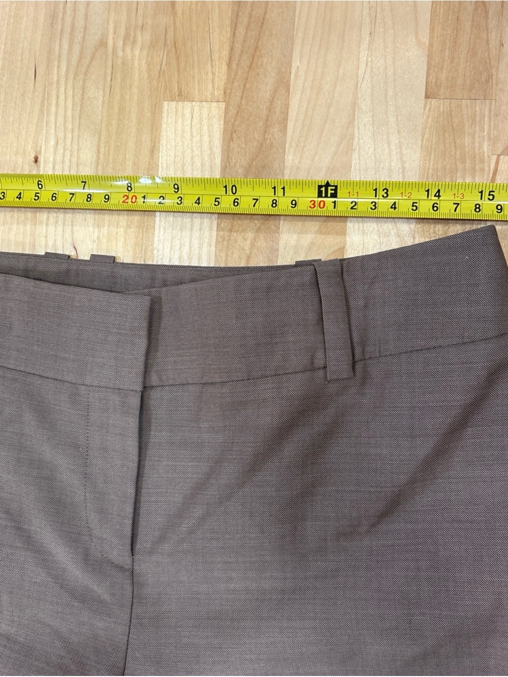 LOFT Wide-Leg Crop Dress Pants in Brown Taupe - Picture 3 of 5